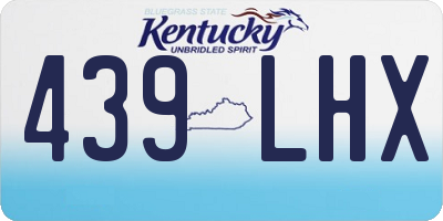 KY license plate 439LHX