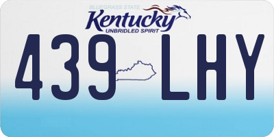 KY license plate 439LHY