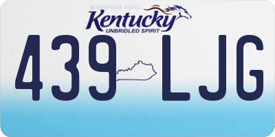 KY license plate 439LJG