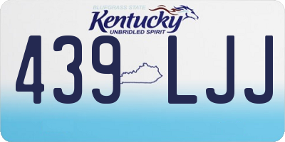KY license plate 439LJJ