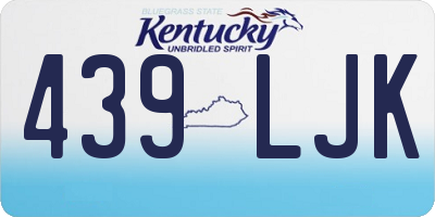 KY license plate 439LJK