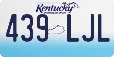 KY license plate 439LJL