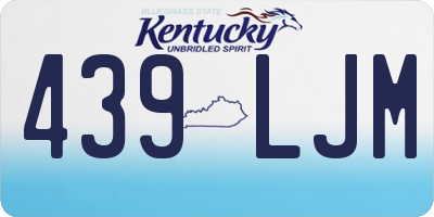 KY license plate 439LJM