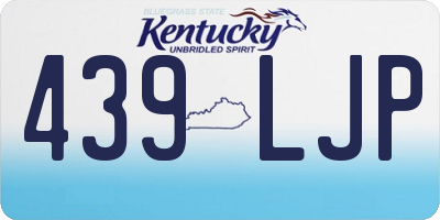 KY license plate 439LJP