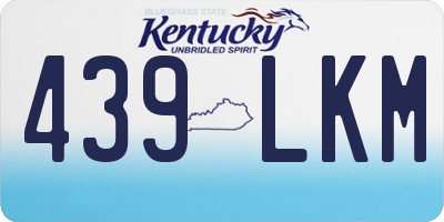 KY license plate 439LKM