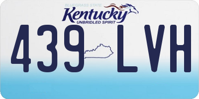 KY license plate 439LVH