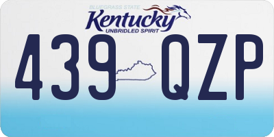 KY license plate 439QZP