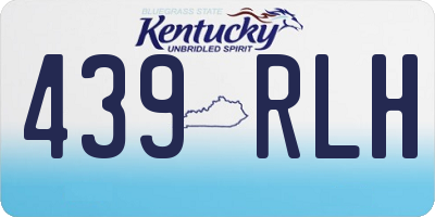 KY license plate 439RLH