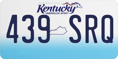 KY license plate 439SRQ