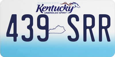 KY license plate 439SRR