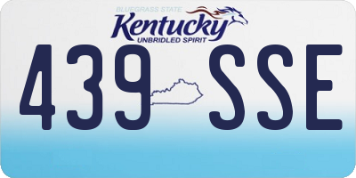 KY license plate 439SSE