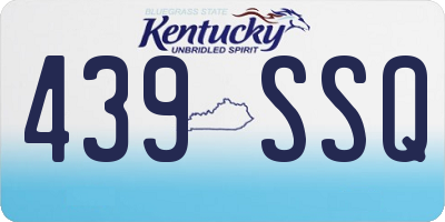 KY license plate 439SSQ