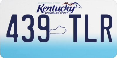 KY license plate 439TLR