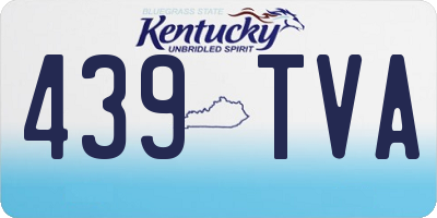 KY license plate 439TVA