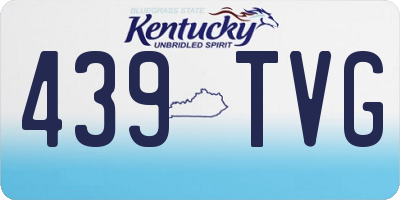 KY license plate 439TVG