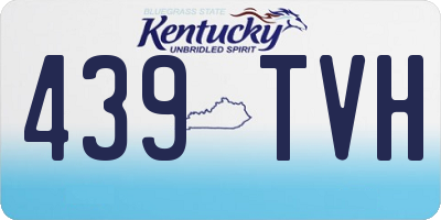 KY license plate 439TVH