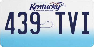KY license plate 439TVI