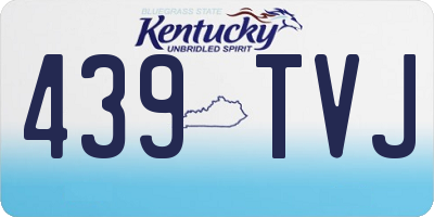 KY license plate 439TVJ
