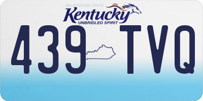 KY license plate 439TVQ