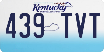 KY license plate 439TVT