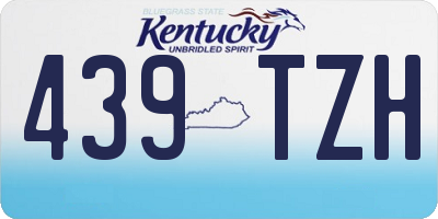 KY license plate 439TZH