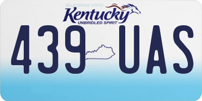 KY license plate 439UAS