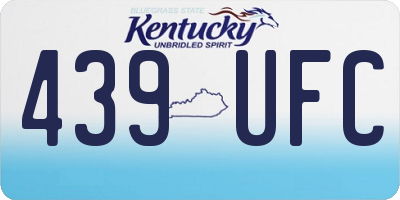 KY license plate 439UFC
