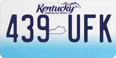 KY license plate 439UFK