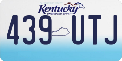 KY license plate 439UTJ