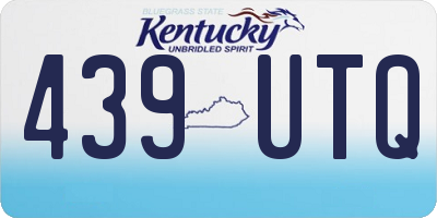KY license plate 439UTQ
