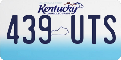KY license plate 439UTS