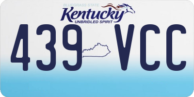 KY license plate 439VCC