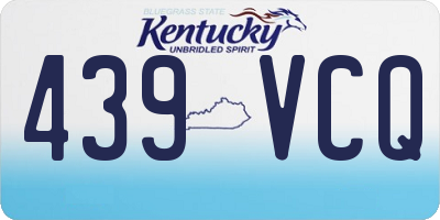 KY license plate 439VCQ