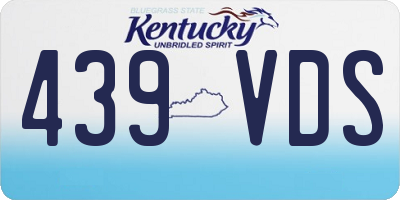 KY license plate 439VDS