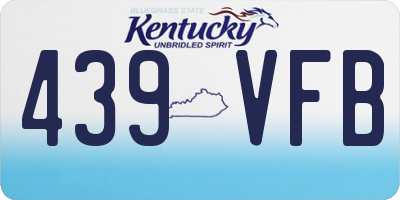 KY license plate 439VFB