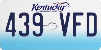 KY license plate 439VFD