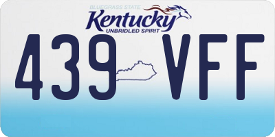 KY license plate 439VFF