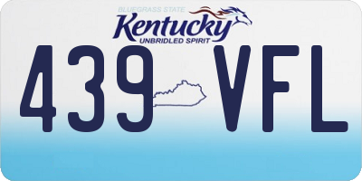 KY license plate 439VFL