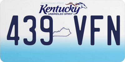 KY license plate 439VFN
