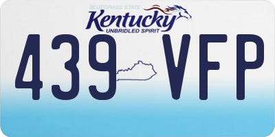 KY license plate 439VFP