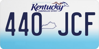 KY license plate 440JCF