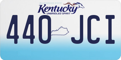 KY license plate 440JCI