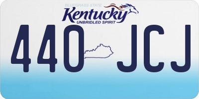 KY license plate 440JCJ