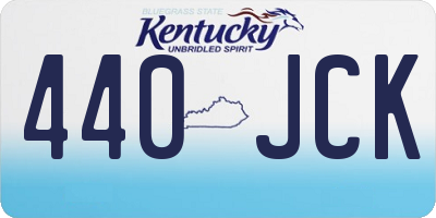 KY license plate 440JCK