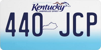 KY license plate 440JCP