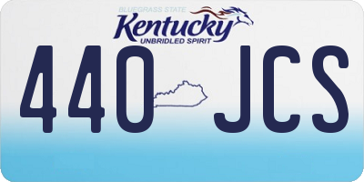 KY license plate 440JCS