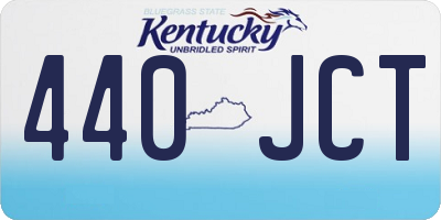 KY license plate 440JCT