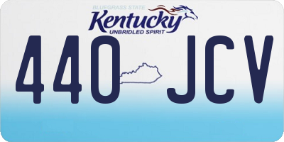 KY license plate 440JCV
