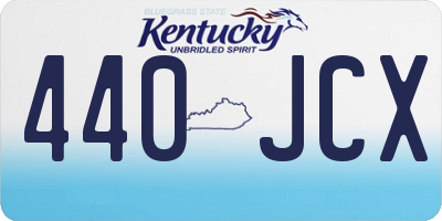 KY license plate 440JCX