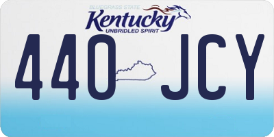 KY license plate 440JCY